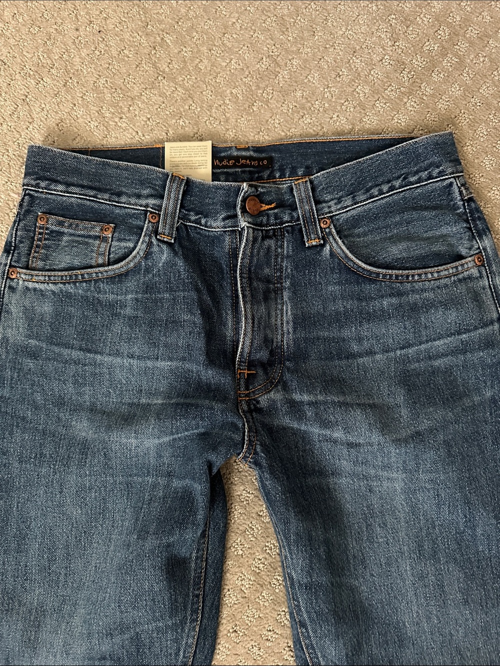 NEW with tags Nudie Jeans Steady Eddie II Jeans Raw Tracks Wash size 31x30 31 30